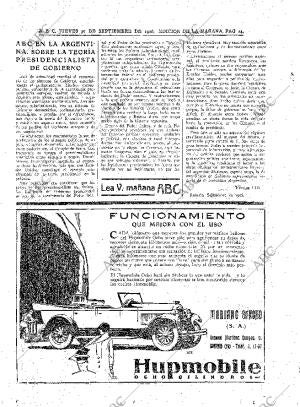 ABC MADRID 30-09-1926 página 14