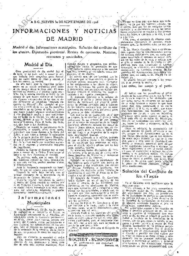 ABC MADRID 30-09-1926 página 19