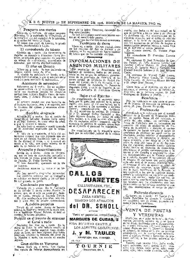 ABC MADRID 30-09-1926 página 22