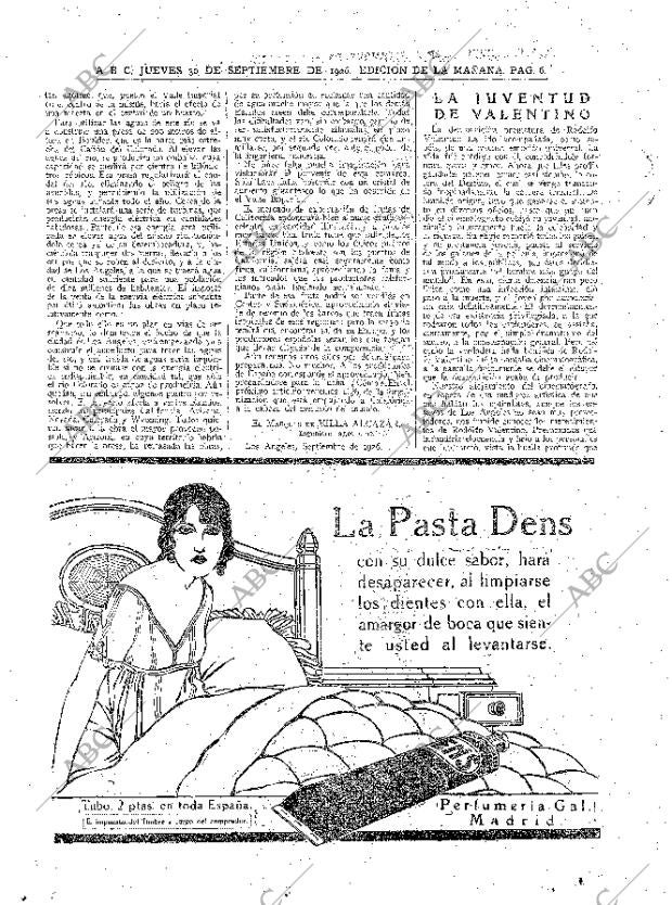 ABC MADRID 30-09-1926 página 6