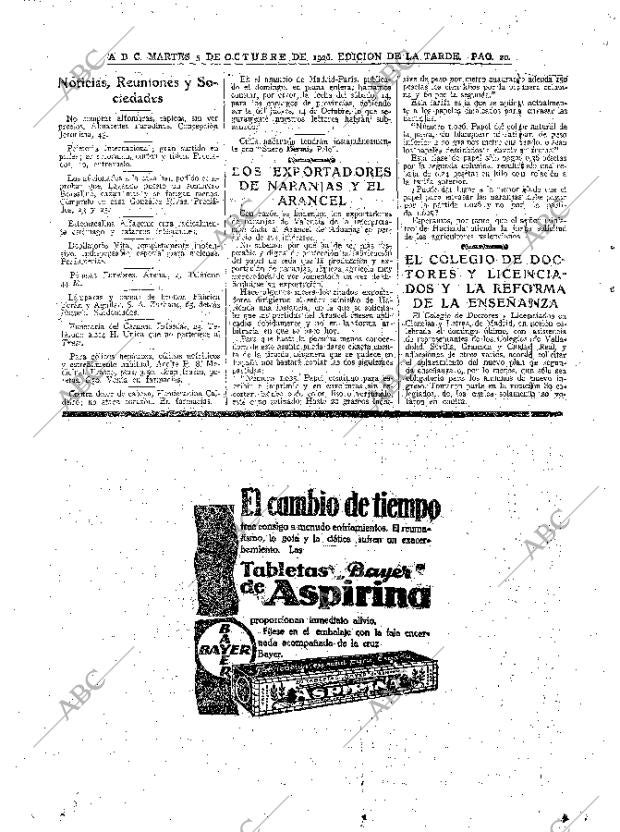 ABC MADRID 05-10-1926 página 20