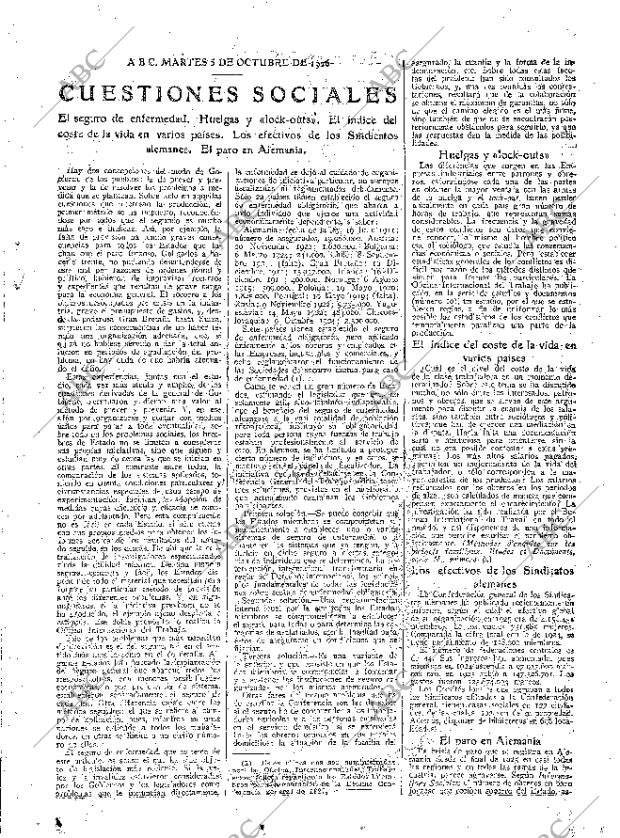 ABC MADRID 05-10-1926 página 23