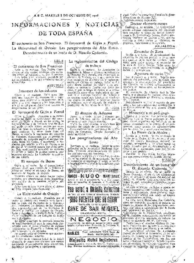 ABC MADRID 05-10-1926 página 25