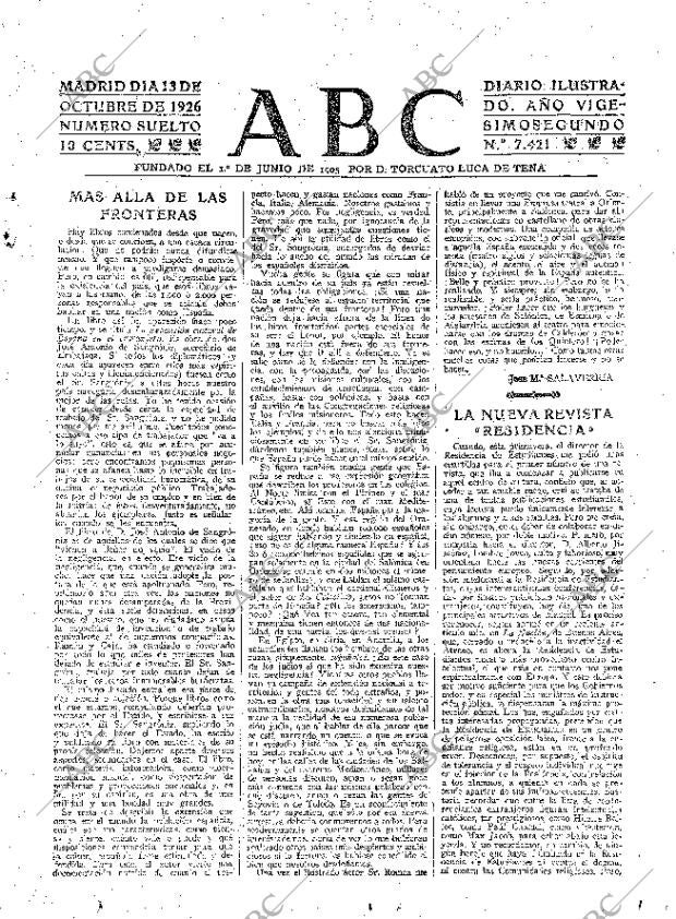 ABC MADRID 13-10-1926 página 3