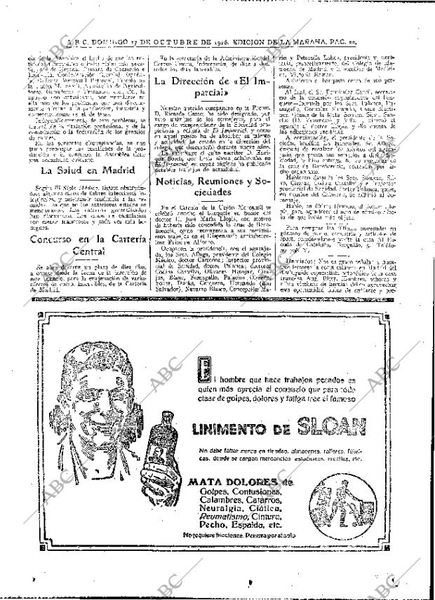 ABC MADRID 17-10-1926 página 22