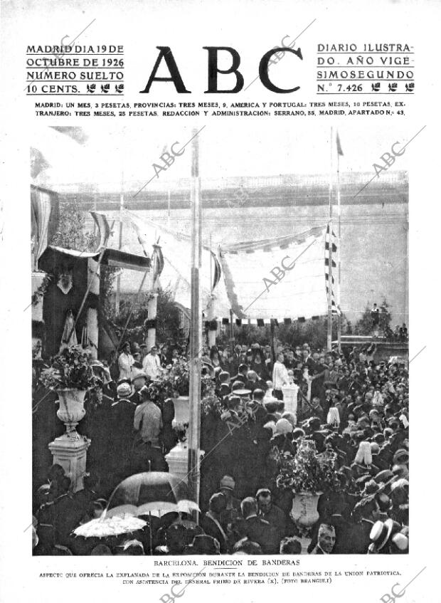 ABC MADRID 19-10-1926 página 1