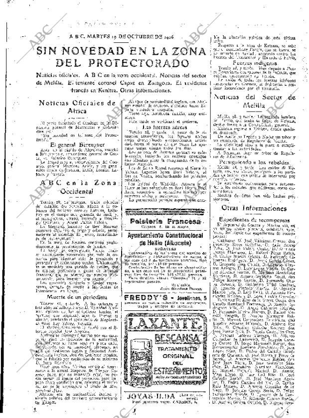 ABC MADRID 19-10-1926 página 19