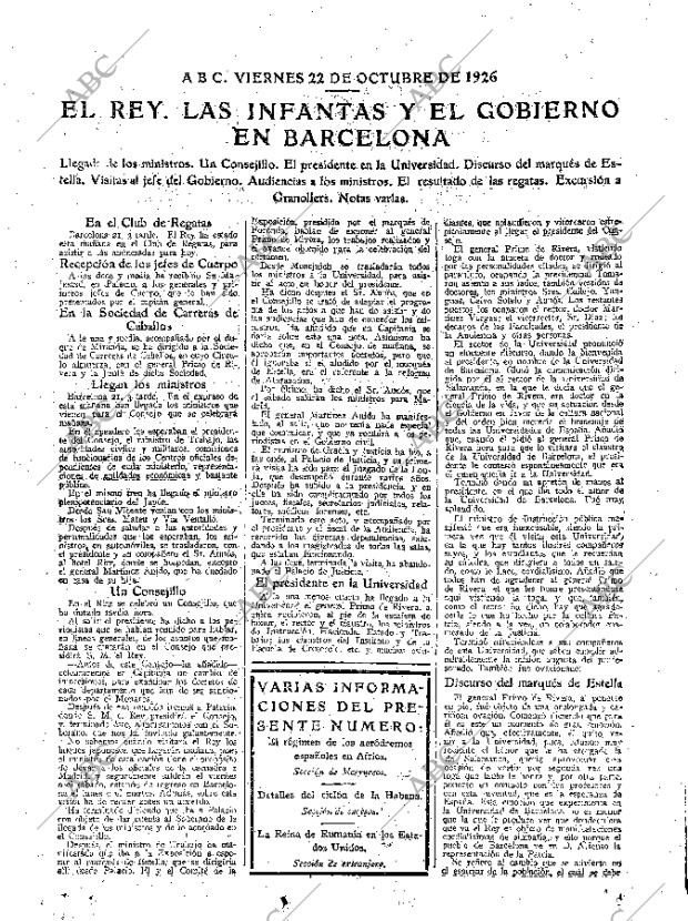 ABC MADRID 22-10-1926 página 15