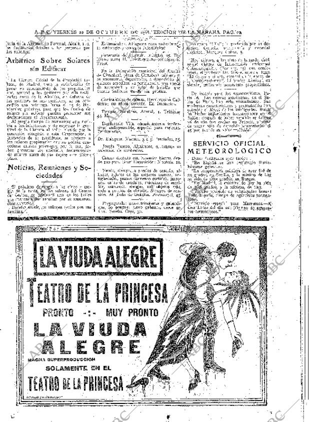 ABC MADRID 22-10-1926 página 20