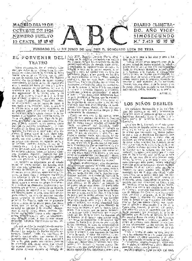 ABC MADRID 22-10-1926 página 3