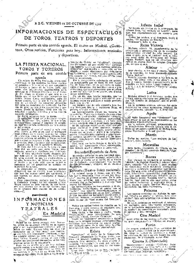 ABC MADRID 22-10-1926 página 30