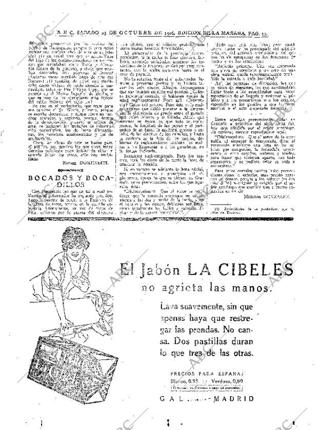 ABC MADRID 23-10-1926 página 13