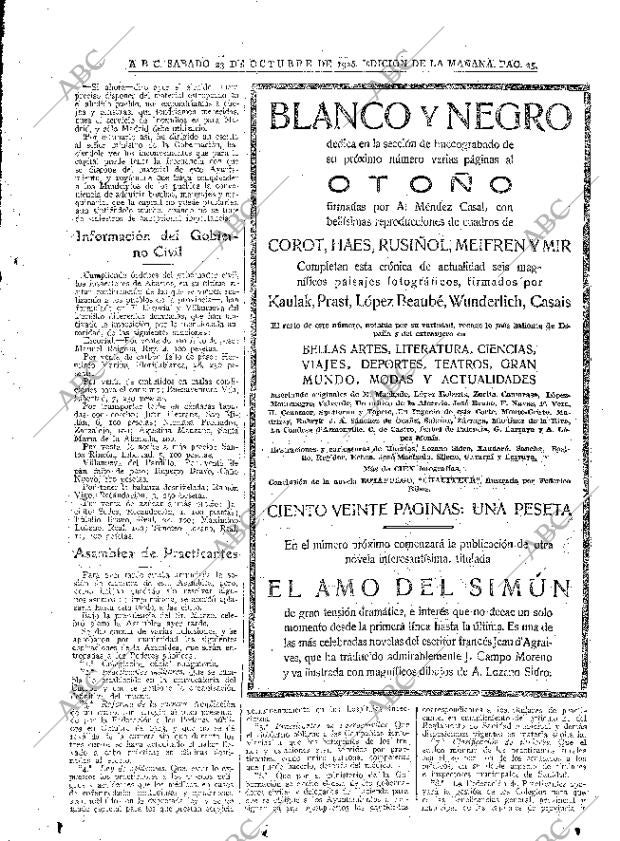 ABC MADRID 23-10-1926 página 25