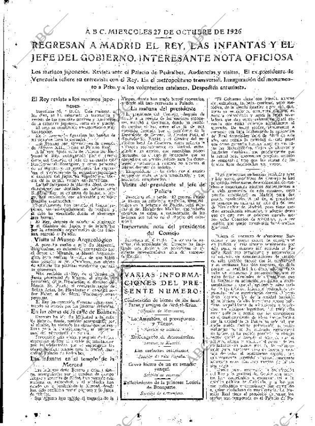 ABC MADRID 27-10-1926 página 15