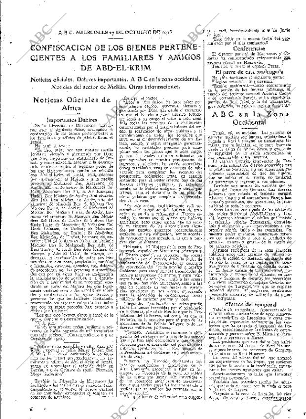 ABC MADRID 27-10-1926 página 19