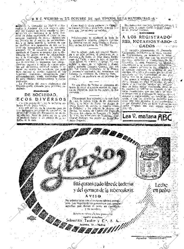 ABC MADRID 29-10-1926 página 16