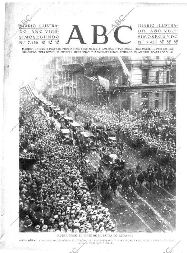 ABC MADRID 30-10-1926 página 1