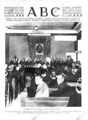 ABC MADRID 03-11-1926 página 1