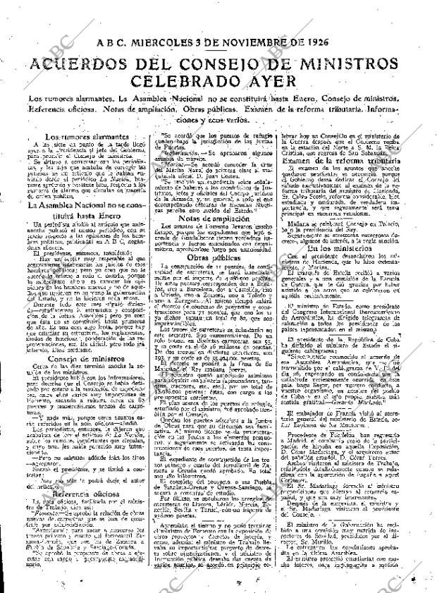 ABC MADRID 03-11-1926 página 15