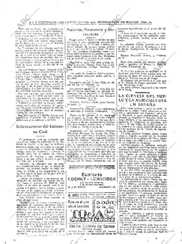 ABC MADRID 03-11-1926 página 20
