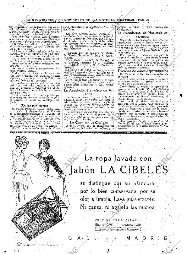 ABC MADRID 05-11-1926 página 16