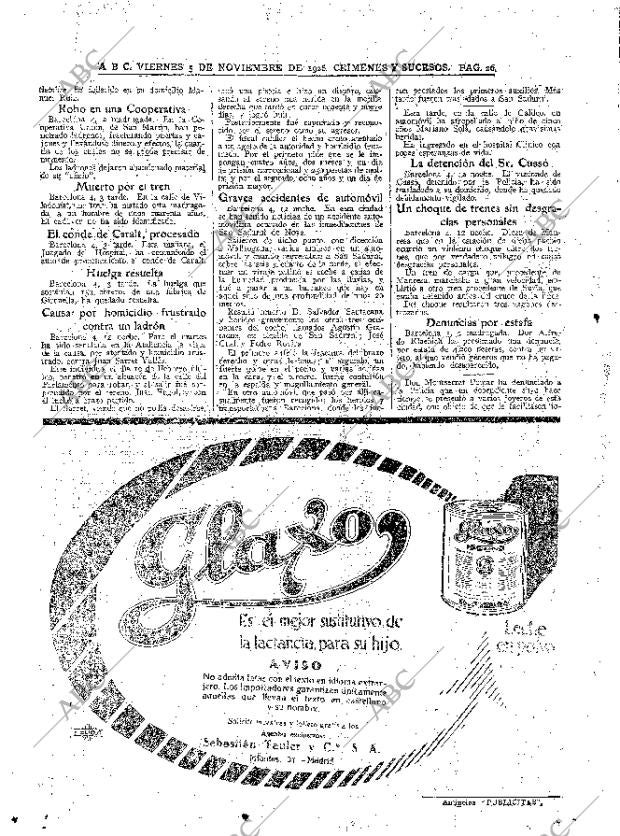 ABC MADRID 05-11-1926 página 26