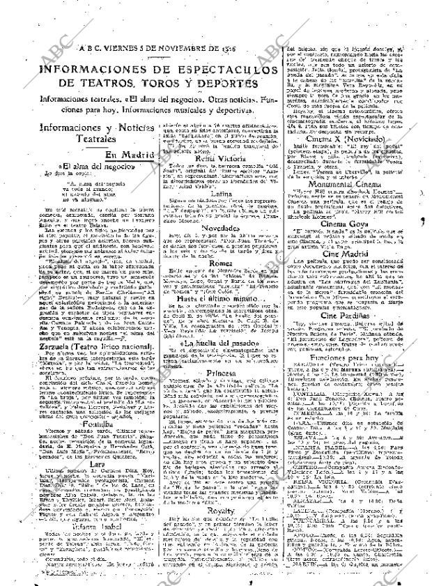 ABC MADRID 05-11-1926 página 30