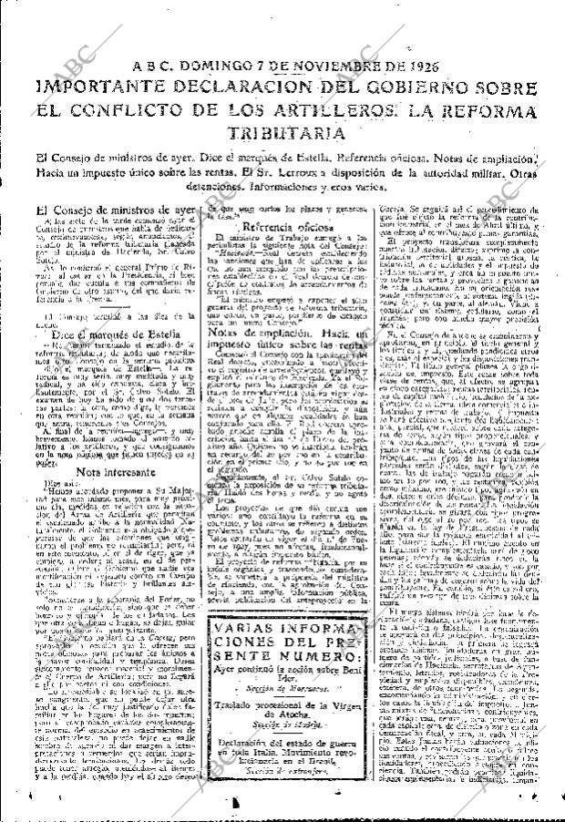 ABC MADRID 07-11-1926 página 15