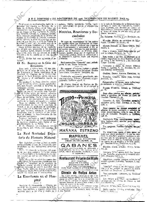 ABC MADRID 07-11-1926 página 24