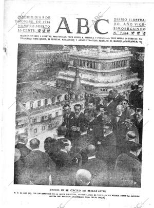 ABC MADRID 09-11-1926 página 1