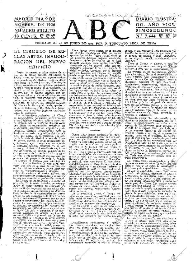 ABC MADRID 09-11-1926 página 3