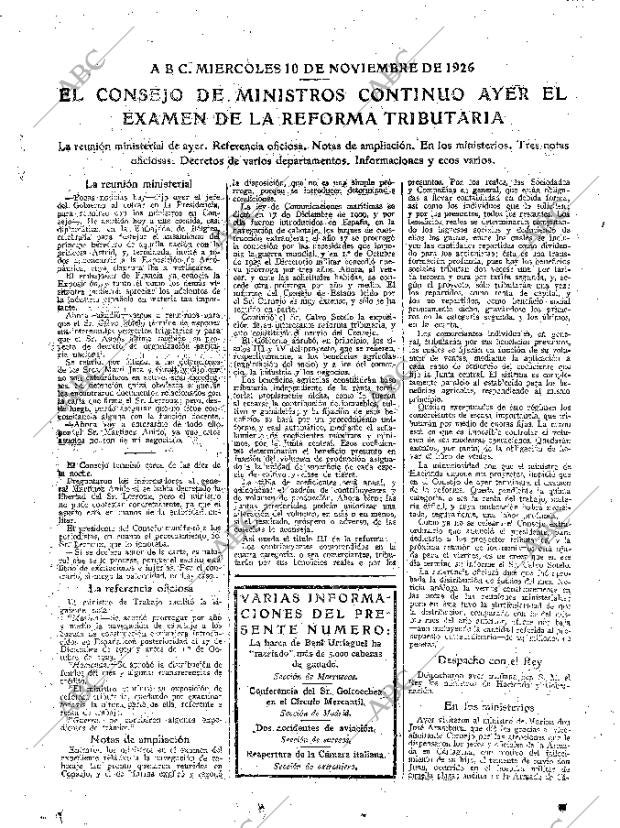 ABC MADRID 10-11-1926 página 15