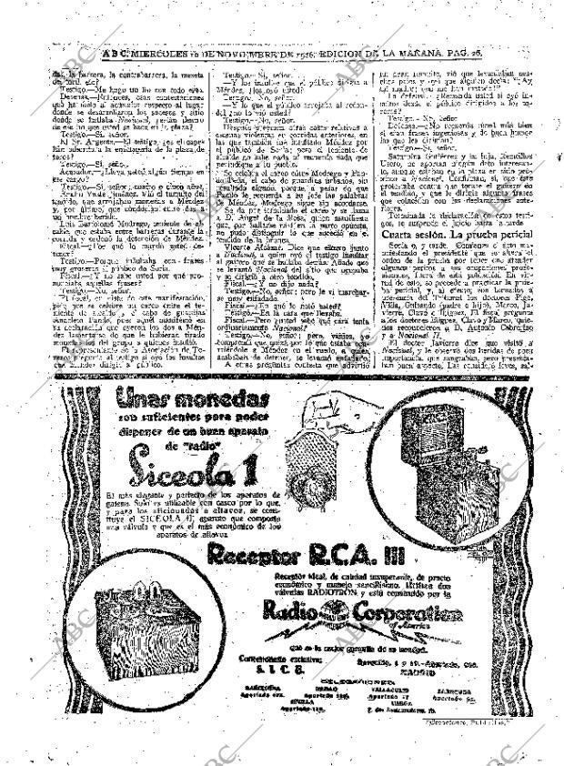 ABC MADRID 10-11-1926 página 26