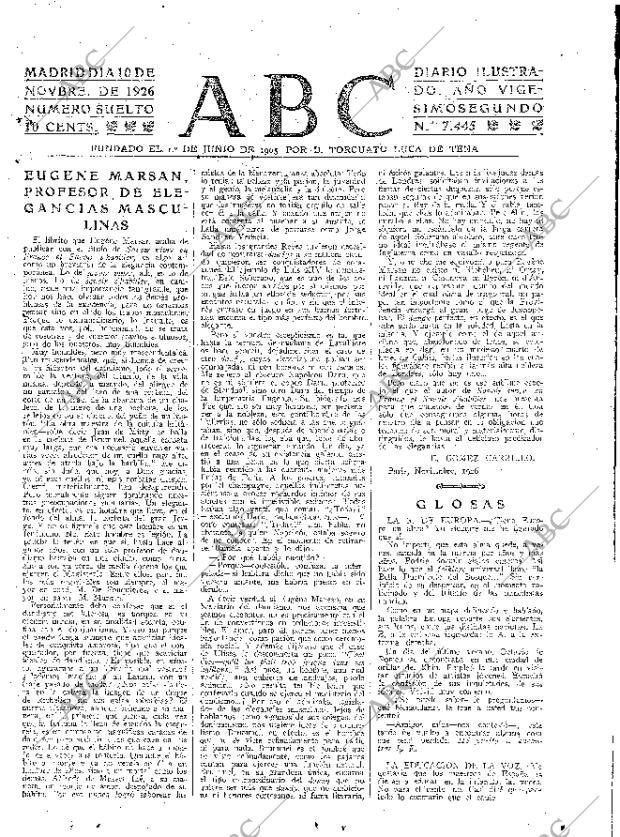 ABC MADRID 10-11-1926 página 3