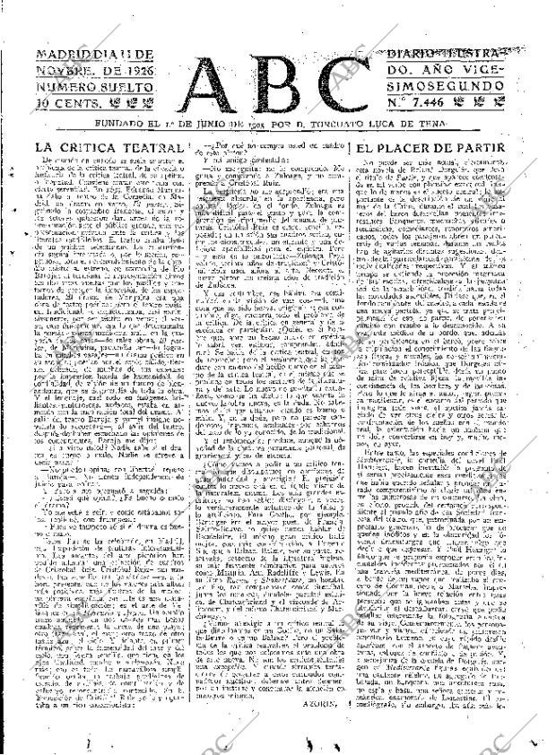ABC MADRID 11-11-1926 página 3