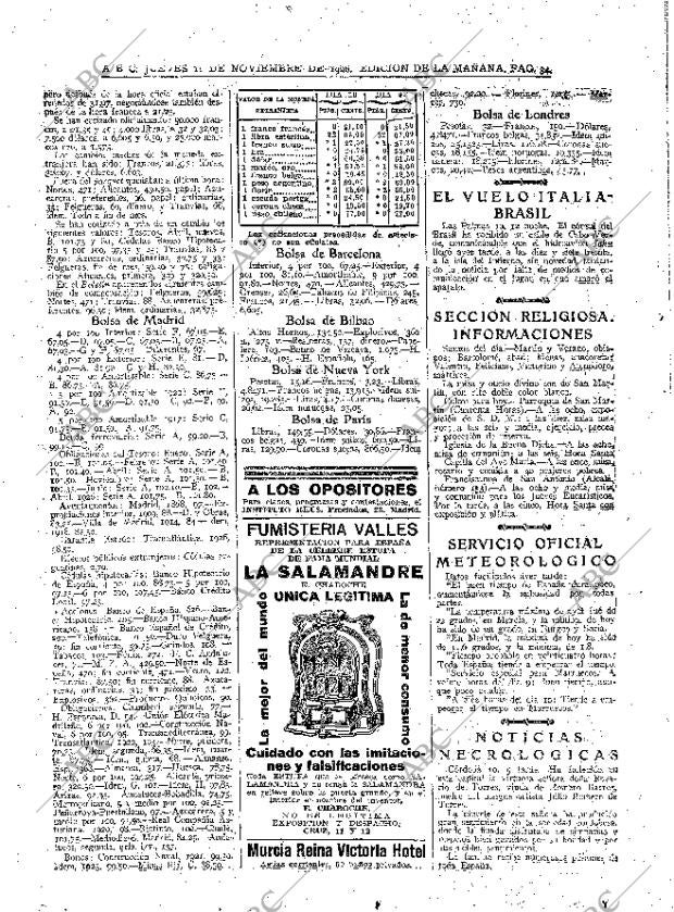 ABC MADRID 11-11-1926 página 34