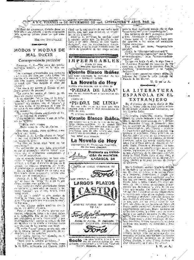 ABC MADRID 12-11-1926 página 14