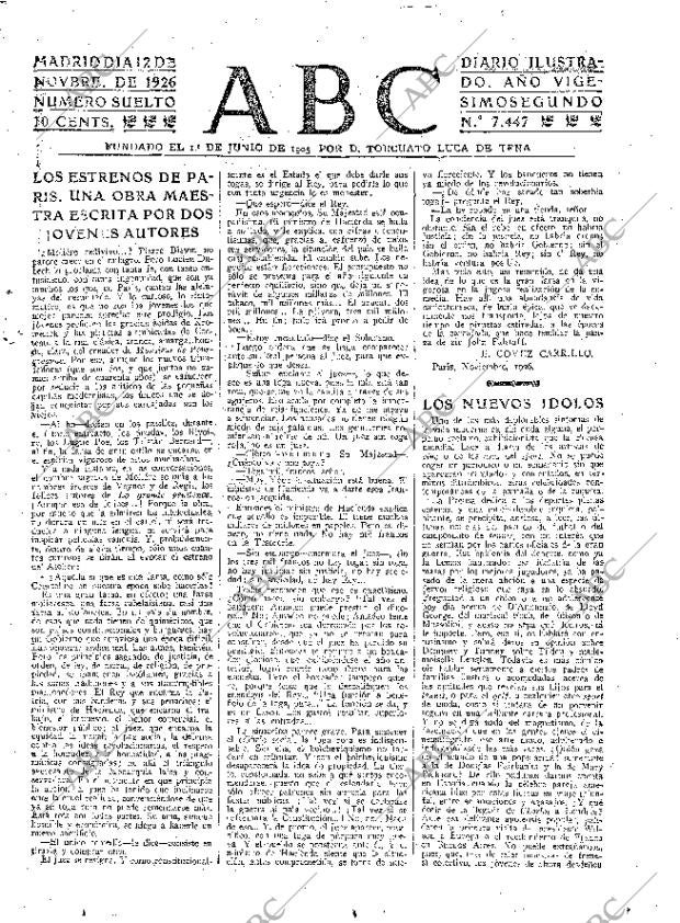 ABC MADRID 12-11-1926 página 3