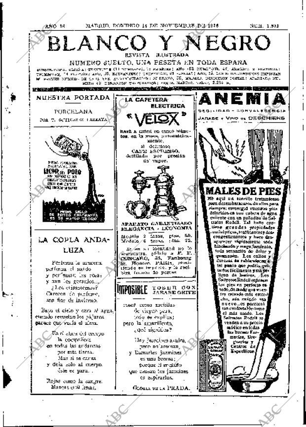 BLANCO Y NEGRO MADRID 14-11-1926 página 3