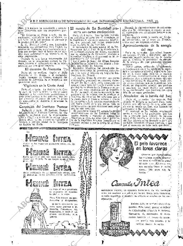 ABC MADRID 17-11-1926 página 30