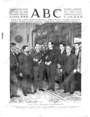 ABC MADRID 18-11-1926 página 1