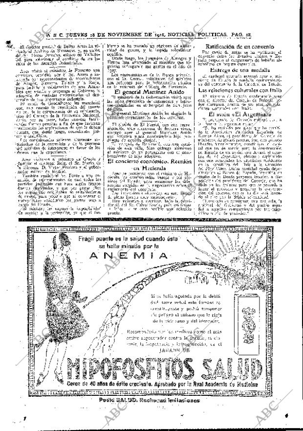 ABC MADRID 18-11-1926 página 18
