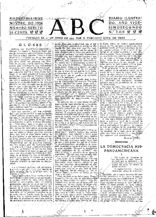 ABC MADRID 18-11-1926 página 3