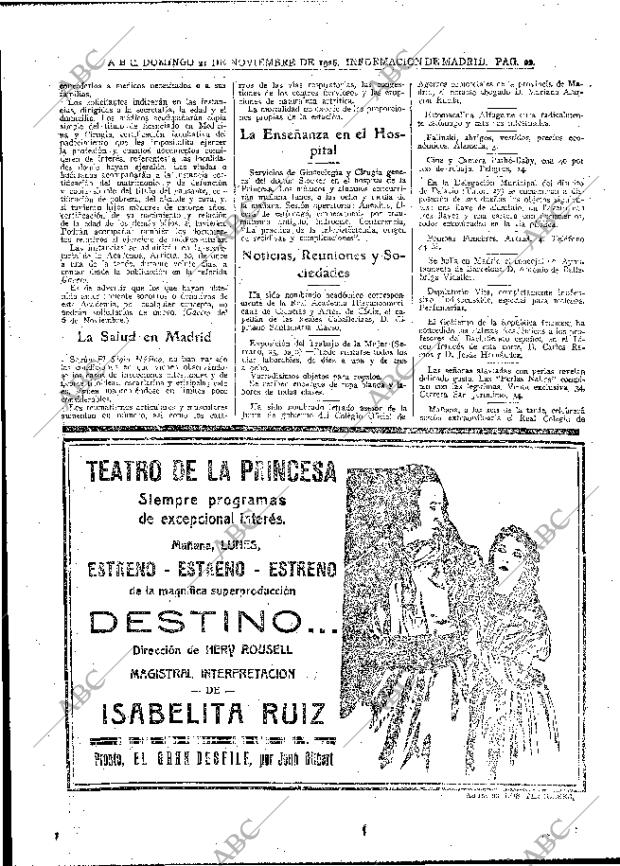 ABC MADRID 21-11-1926 página 22