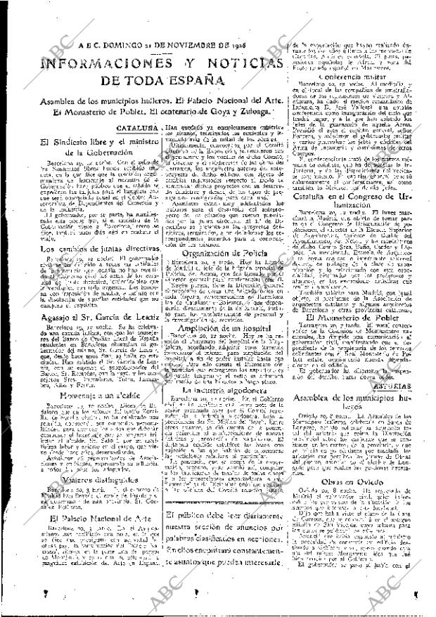 ABC MADRID 21-11-1926 página 29