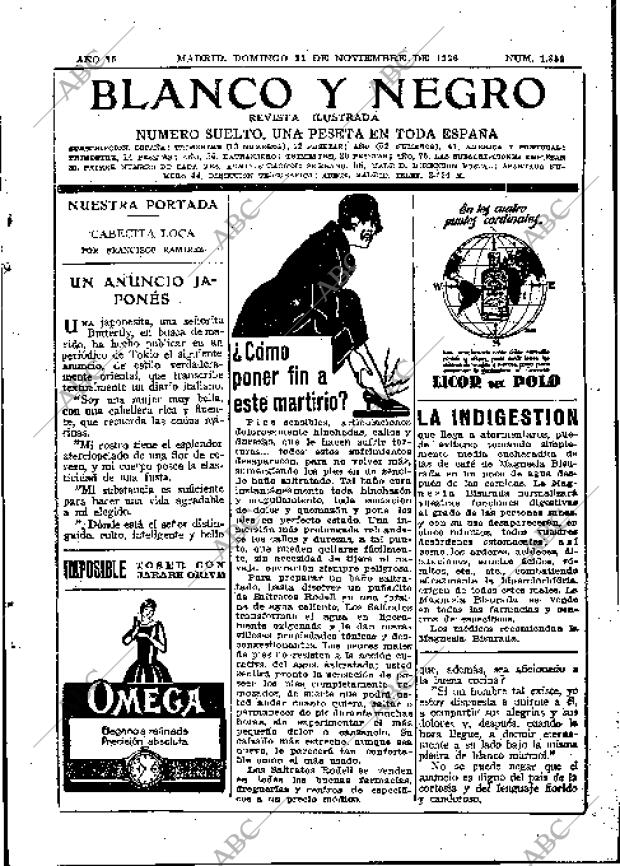 BLANCO Y NEGRO MADRID 21-11-1926 página 3