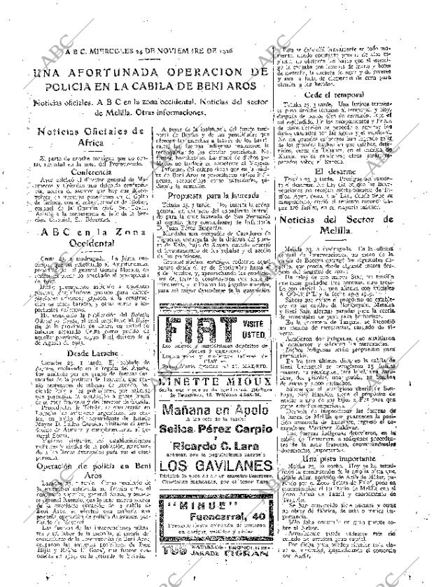 ABC MADRID 24-11-1926 página 17