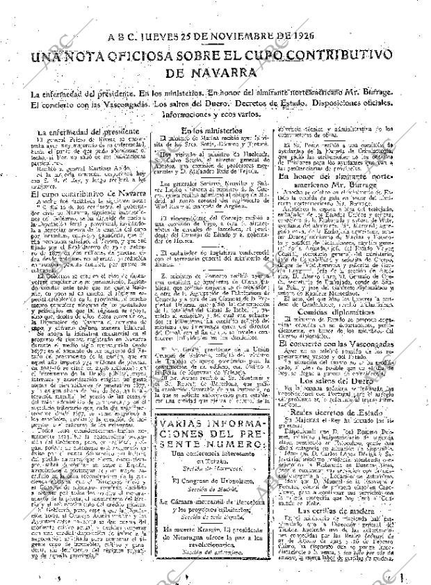 ABC MADRID 25-11-1926 página 15