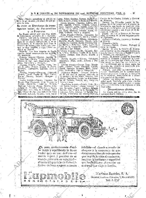 ABC MADRID 25-11-1926 página 16