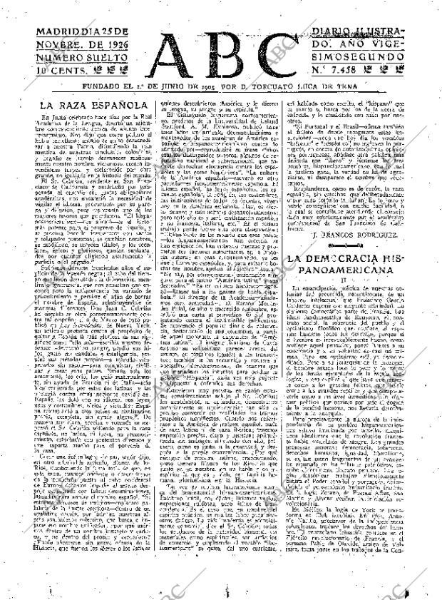 ABC MADRID 25-11-1926 página 3